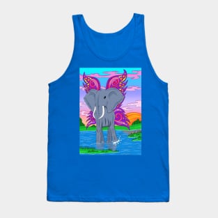 elephant with wings Tank Top